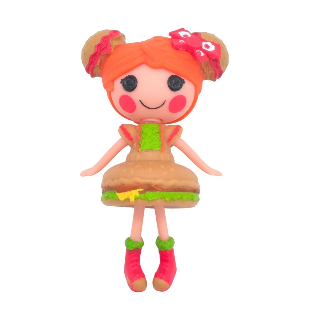 Lalaloopsy Mini Patty Burgers N Buns Doll Series 17 3" Figure Burger Dress Loose